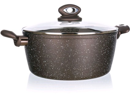 hrnec 24x10,5cm 4,2l nepřiln.povrch PREMIUM Dark Brown