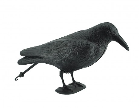 havran maketa na plašení špačků a holubů 38x11x20,3cm PE