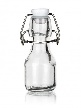 láhev s pákovým uzávěrem   70ml hranatá skleněná YARA