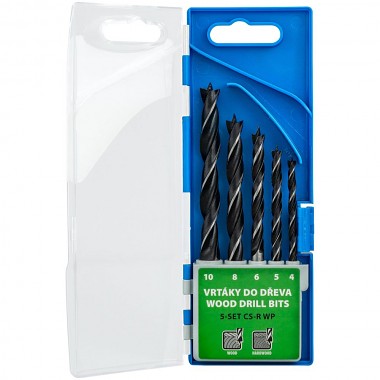 Narex Sada vrtáků z karbonové oceli do dřeva 4, 5, 6, 8, 10mm
