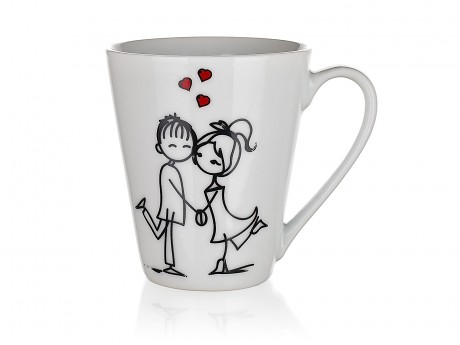 hrnek 330ml LOVE keramický mix dekorů