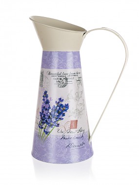 konvička LAVENDER 21x14x28cm plechová