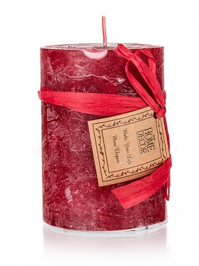 svíčka pr.6,8x9,5cm RED