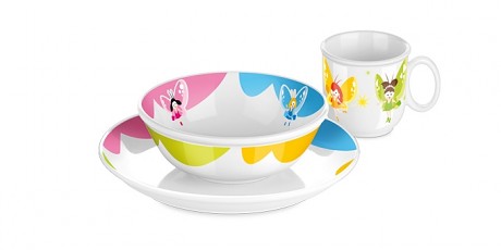 Jídelní souprava BAMBINI, víly, 3 ks