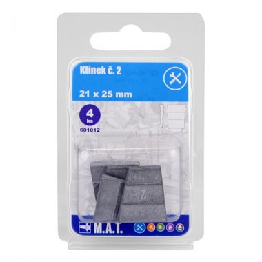 - Klínek č.2, 21x25mm (4ks)