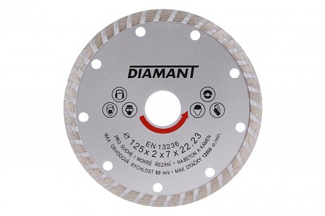 kotouč diamantový 125 DIAMANT TURBO