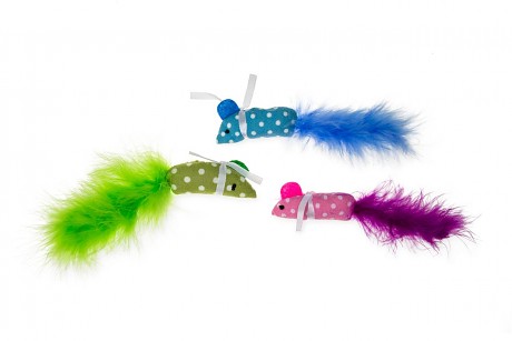 Karlie-Flamingo Hračka Myš s catnipem 11x1x2,5cm