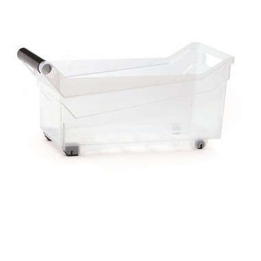 PROSPERPLAST Box s kolieskami 380 x 177 x 180 m transparentný