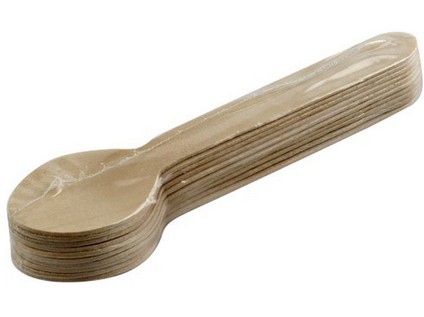 lžíce dřevěná 16cm (10ks)  jednorázová