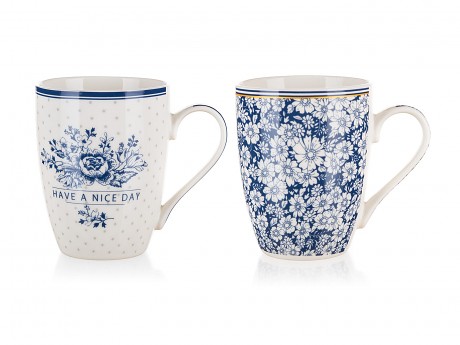 hrnek 340ml FLOWER keramický mix