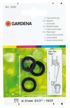 Ploché těsnění GARDENA, Obsah: 3 ks 5301-20