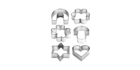 Vykrajovátka na kroužku DELÍCIA, 6 ks