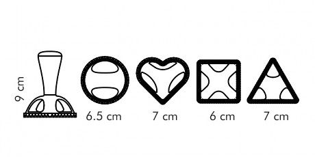 Tvořítka na ravioli DELÍCIA, 4 tvary