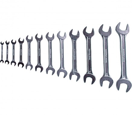 klíče ploché, sada, sada 12ks: 6-32mm, EXTOL CRAFT