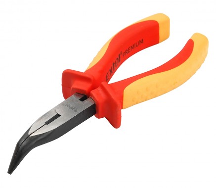kleště půlkulaté zahnuté, 160mm, 1000V,VDE/GS, EXTOL PREMIUM