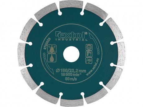 kotouč diamantový řezný segmentový Grab Cut suché řezání, 115x22,2mm, EXTOL INDUSTRIAL