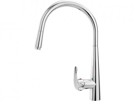 baterie umyvadlová stojánková teleskopická, horní ramínko, chrom, BALLETTO