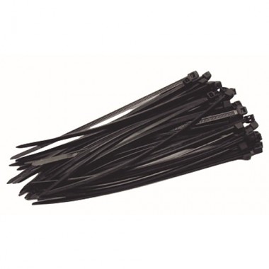 Vázací pásky 400x4.8mm 50ks černá