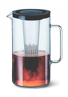 džbán skleněný 2500ml, PH vložka na led a sítko, mix barev