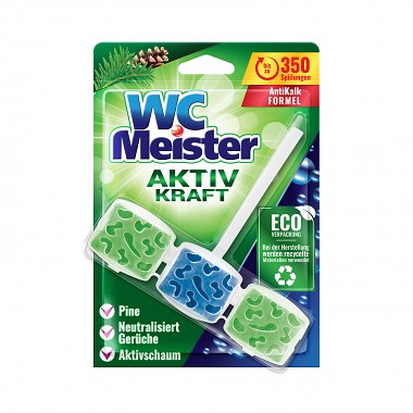 WC blok MEISTER 45g vůně lesa barvící