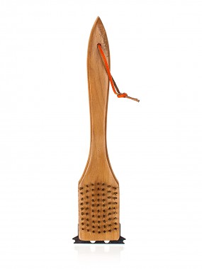 kartáč na čištění grilu 30cm dřev.