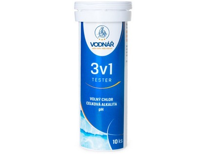 VODNÁŘ proužky TESTER 3v1 (10ks)