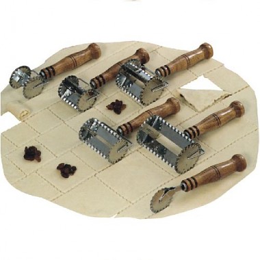 radielkom 6x6cm nerez + drev.rukojeť