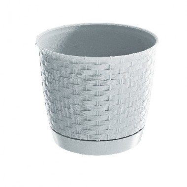 Prosperplast Ratolla round kvetináč 19 cm biela