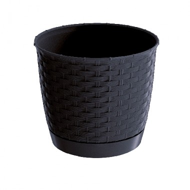 Prosperplast Kvetináč Ratolla round, 14,2cm, antracit