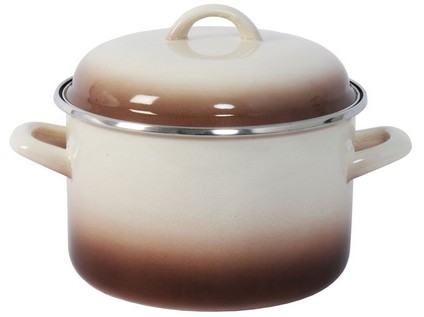 METALAC Smaltovaný hrniec Capuccino 22 cm 5 litrov