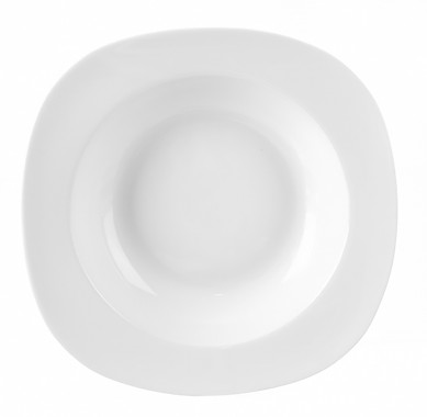 talíř hluboký 21cm MONA porcelánový BÍ