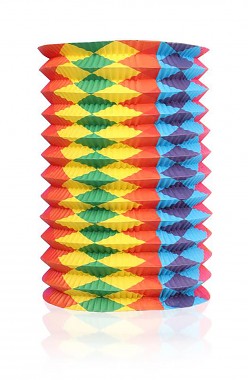 lampion papírový 16cm, s klipem, na svíčku, MY PARTY mix dekorů