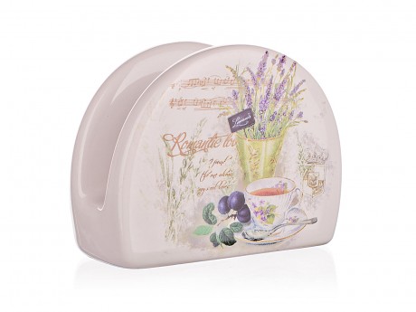 stojánek na ubrousky 10x8cm LAVENDER keramický