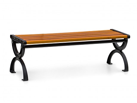 lavička zahradní SINTRA 120x38x40cm ocel/dřevo