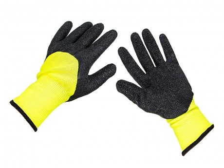 rukavice pracovní máčené latex, vel. L/9