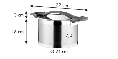 Hrnec ULTIMA s poklicí pr. 24 cm, 7.0 l