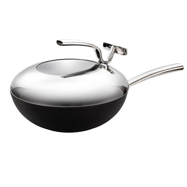 Wok PRESIDENT pr.30 cm, s poklicí